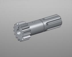 Spindle with gear