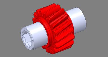Mali zupcanik multiplikatora Z17