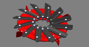 Ploca rotora-sklop sa vijcima