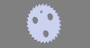 Noz krupare fi 98 sa 3 rupe