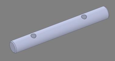 Osovina donja  fi25x208