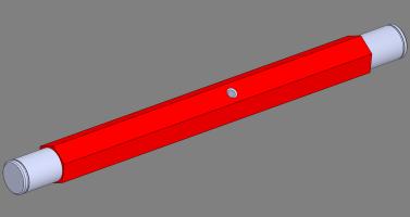 Gornja osovina elevatora fi25x345